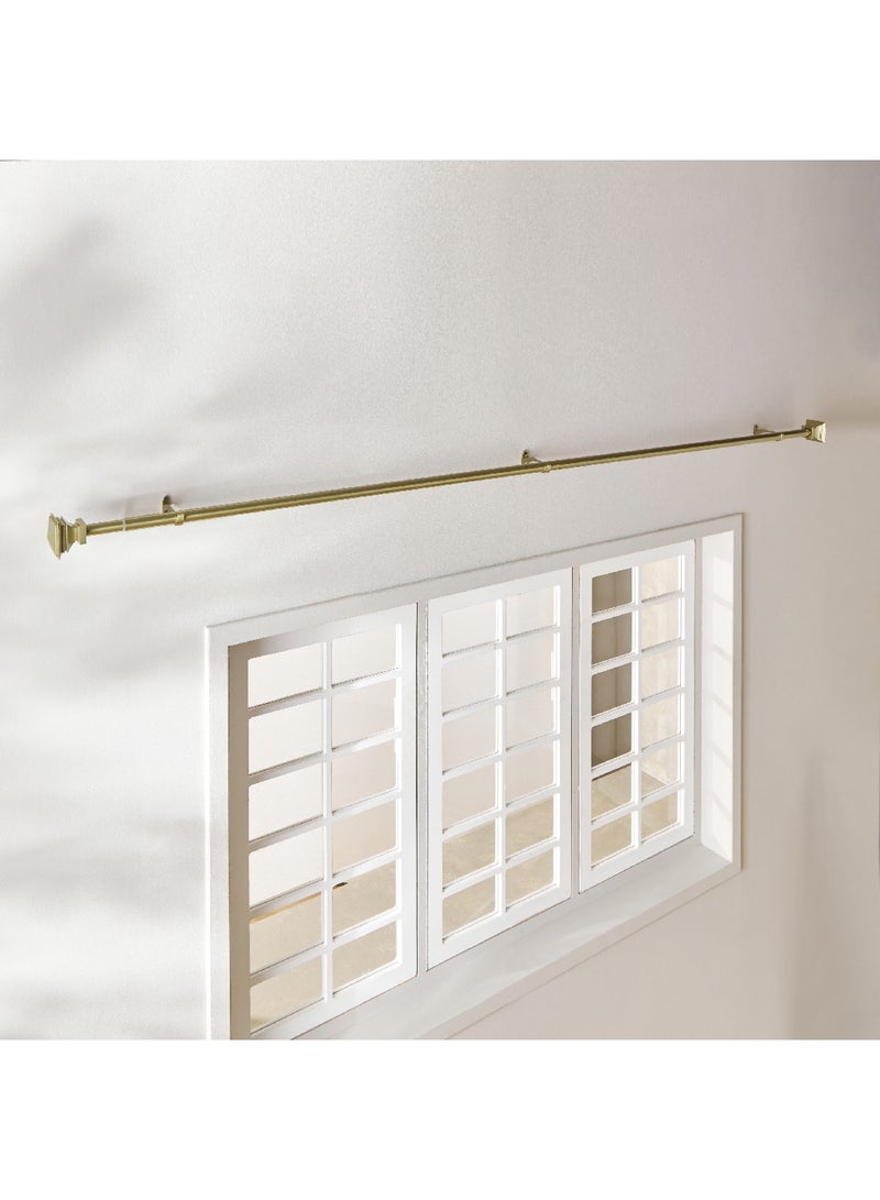 Square 25mm Curtain Rod and Finial 457 x 2.5 cm