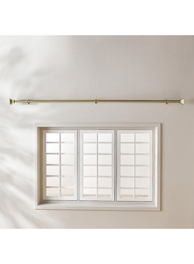 Square 25mm Curtain Rod and Finial 457 x 2.5 cm