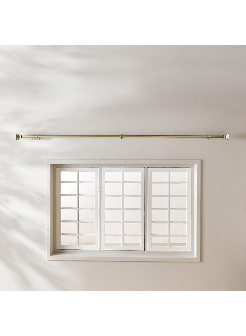 Square 25mm Curtain Rod and Finial 320 x 2.5cm