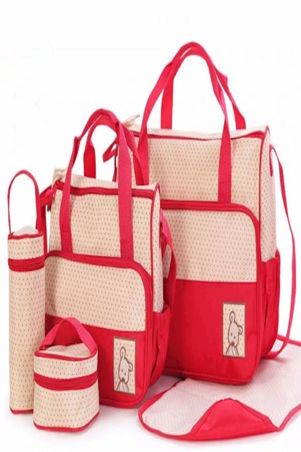 5-Piece Multifunctional Diaper Bag Set