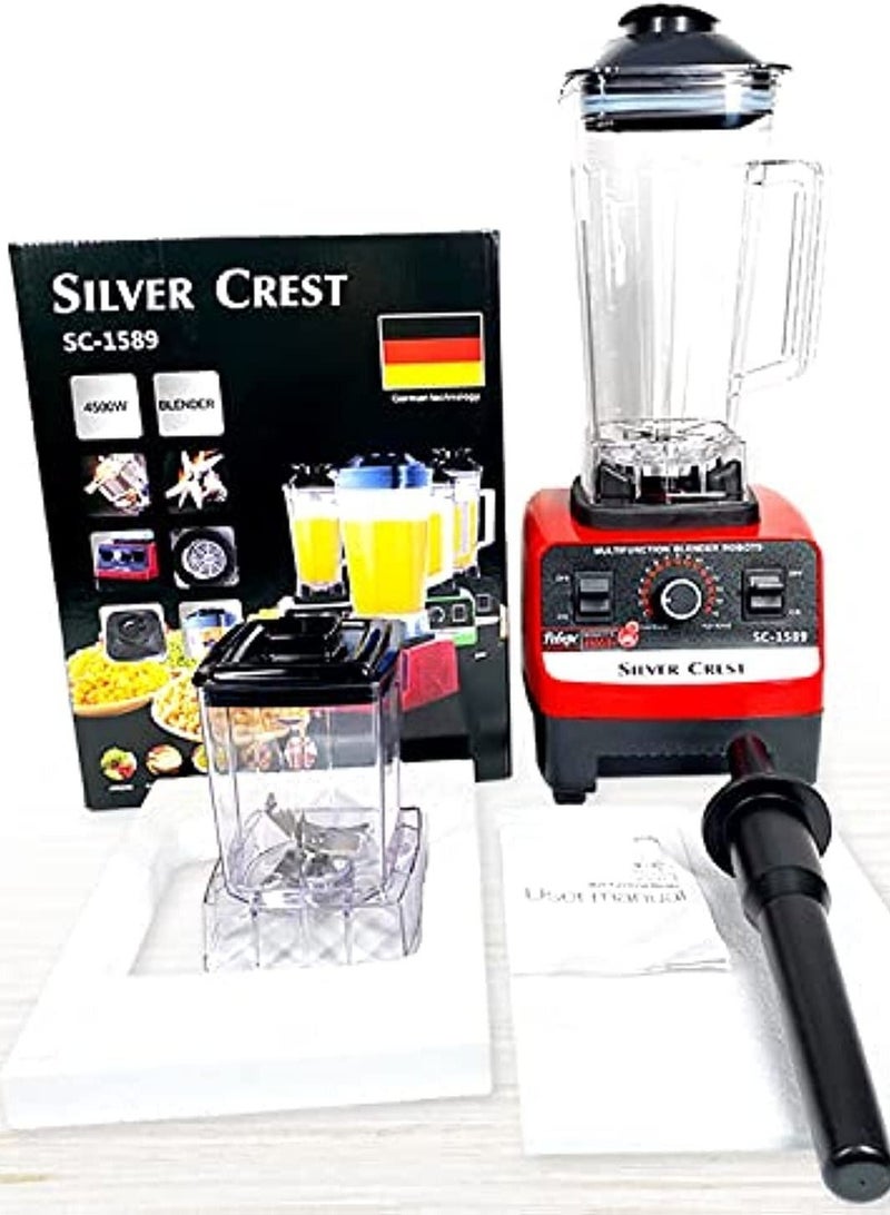 SilverCrest Multi Blender Mixer Juicer Food Professional With Smart 15 Timer Speed Quick Arrow/4500W/Multicolour