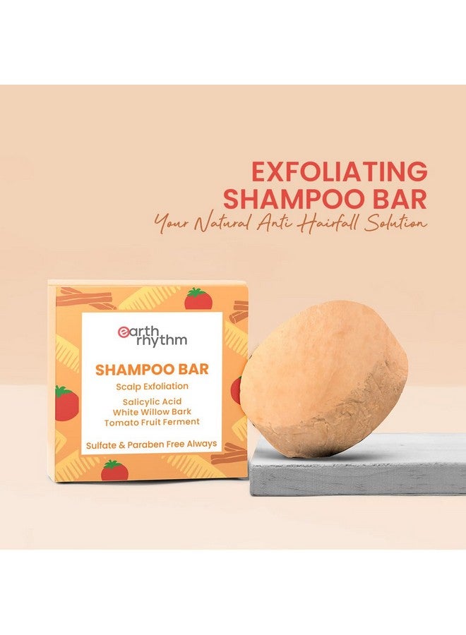 Exfoliating Shampoo Bar With 2% Salicylic Acid & Tomato Sulfate And Paraben Free Plasticfree Packaging (Cardboard) 80 Gm