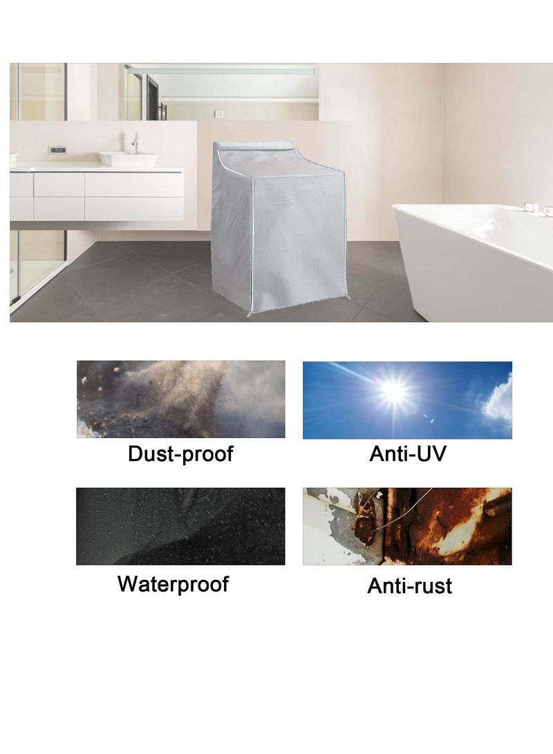 Washer and Dryer Covers Top Load Washing Machine Cover Laundry Protect Dustproof Waterproof Zipper Design for Easy Use Fit Most Front-loading