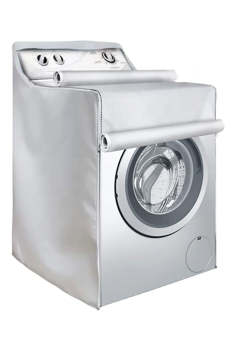 Washer and Dryer Covers Top Load Washing Machine Cover Laundry Protect Dustproof Waterproof Zipper Design for Easy Use Fit Most Front-loading