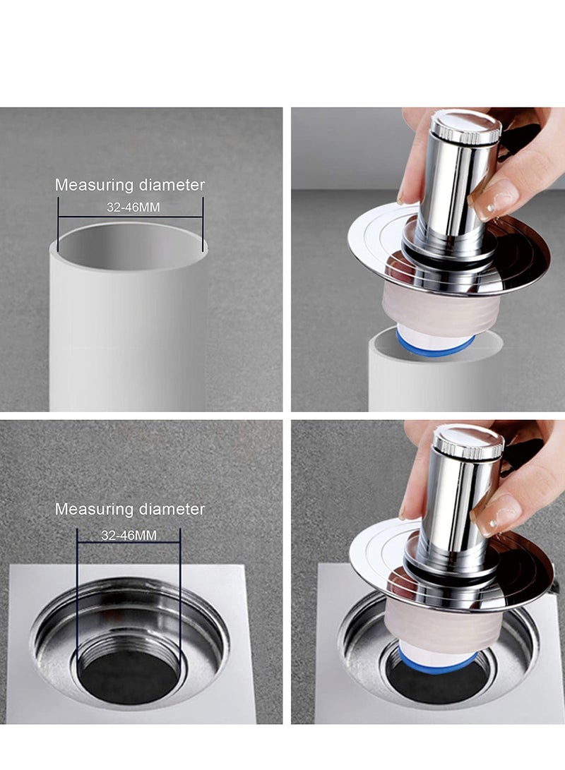 Magnetic Drain Tube Hose Seal, Odor-proof Valve Deodorant Silicone Plug, Drain Catcher Connector, Tee Joint, Only Suitable for Washing Machine