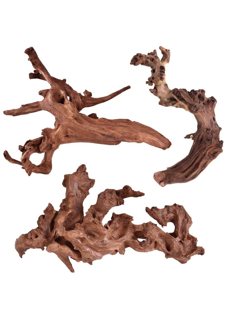 Natural Coral Driftwood for Aquarium Decor Fish Tank Decorations, Assorted Branch 15-20cm 3 Pcs, Reptile