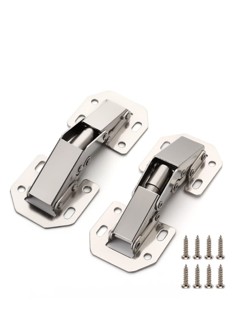 Easy Installation Hinges 90 Degree Cabinet Hinge for Drawer Window Cupboard Kitchen Door No Slot Required Cold Rolled Steel Strong and Long Lasting