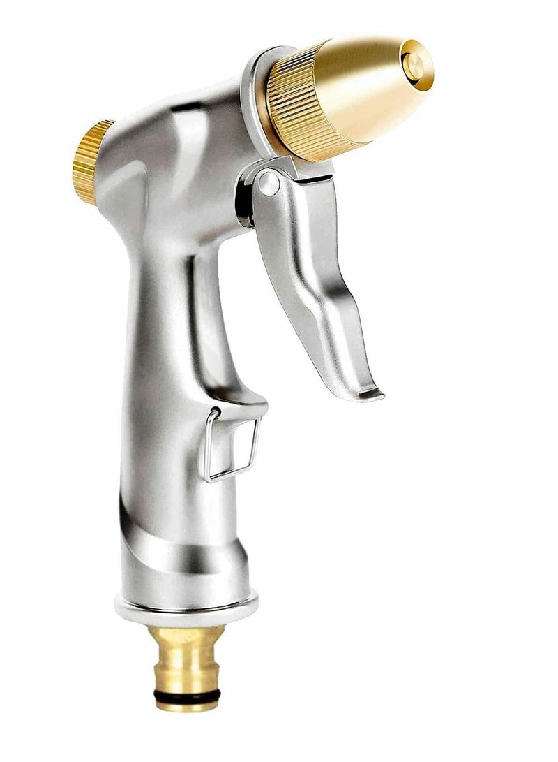 Garden Hose Nozzles, Heavy Duty Metal Nozzle Sprayer, Adjustable Watering Mode, Brass Nozzles with Quick Connectors