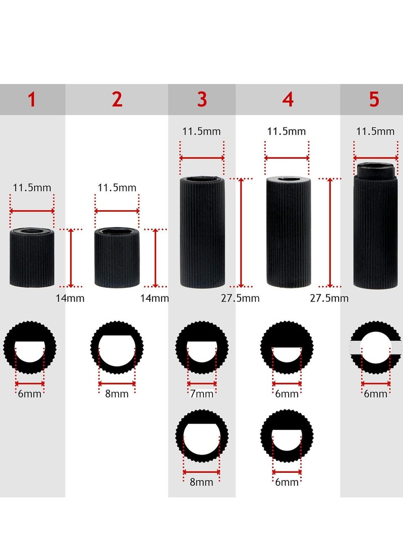 Universal Black Control Switch Knob for All Makes and Models of Oven Cooker & Hob 40mm Plastic (4 PCS)