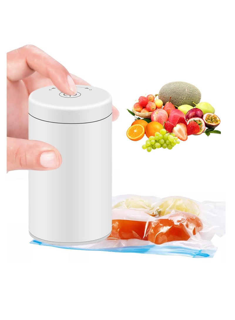 Portable Food Sealer, Multifunctional Vacuum Food Sealer Machine with LED Indicator, Durable Air Pump, Effective Food Vacuum Sealer, for Snacks Freshness, Zipper Bags, Cookies