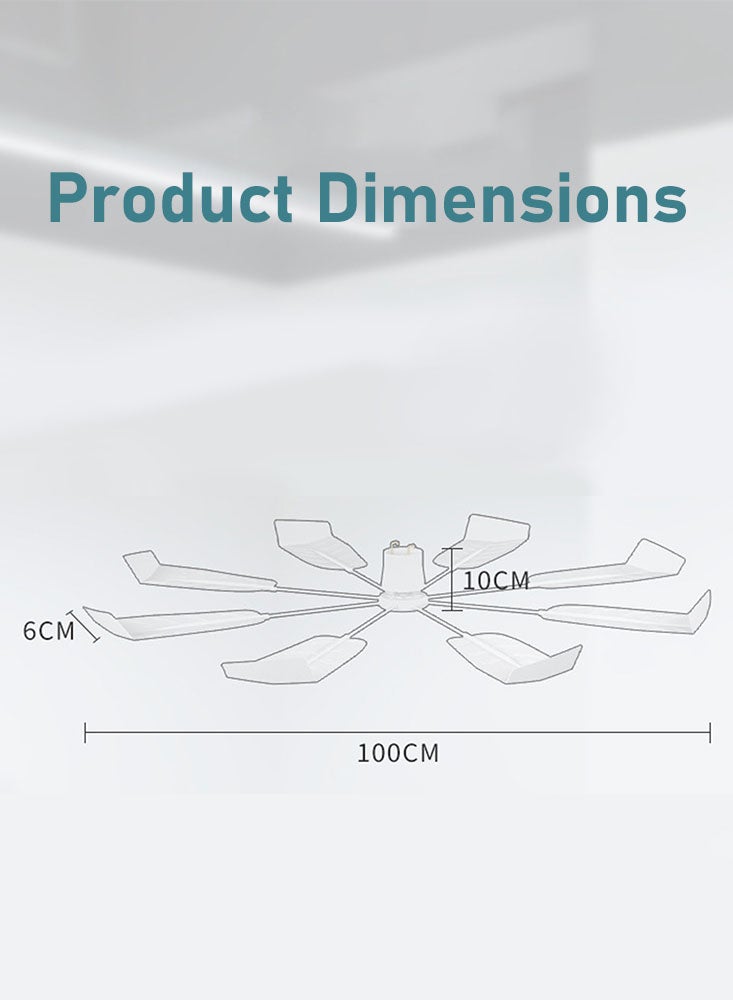 Portable Deflector for Ceiling-Mounted Central Air Units, Indoor Air Conditioner Vent Director for Rooms and Offices