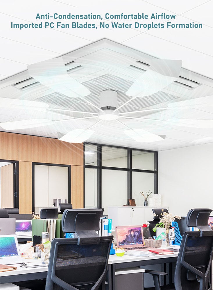Portable Deflector for Ceiling-Mounted Central Air Units, Indoor Air Conditioner Vent Director for Rooms and Offices