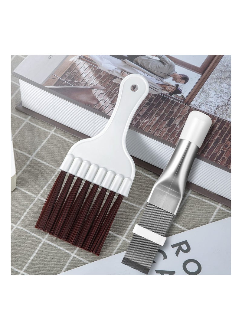 Air Conditioner Condenser Fin Comb, 6 Pcs Cleaning Brush Cleaner Refrigerator Coil Whisk Metal Evaporator Radiator Repair Tool