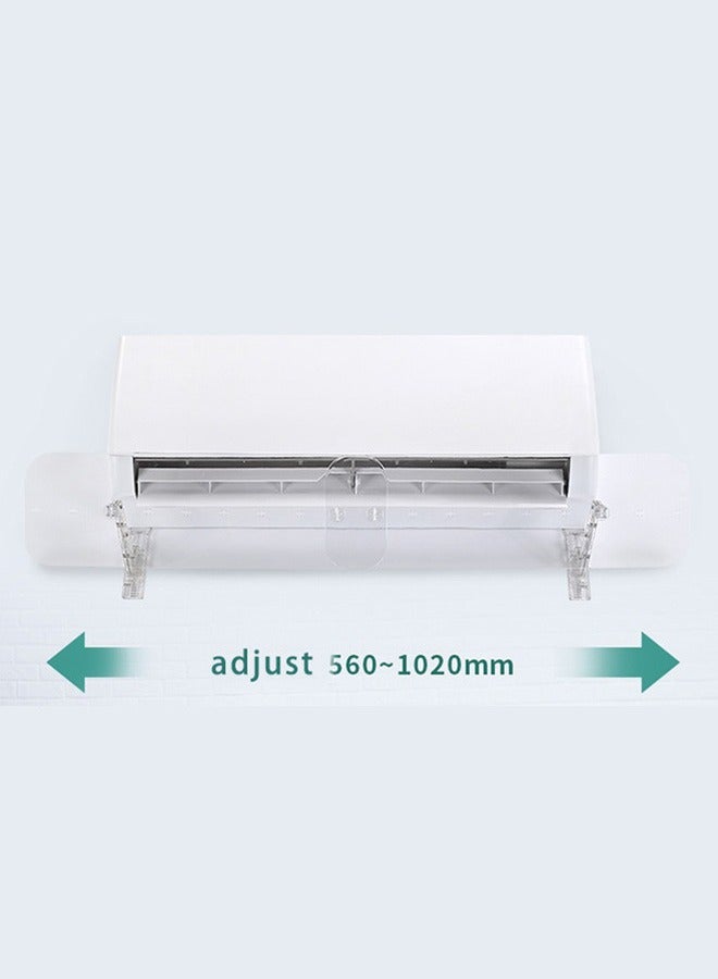 Air Conditioner Deflector，Retractable Universal  Anti Direct Blowing Transparent Air Conditioning Windshield