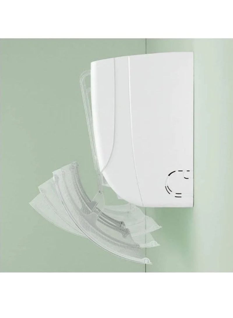 Adjustable Air Conditioner Wind Deflector Anti Direct Blowing Baffle J27 White/Grey