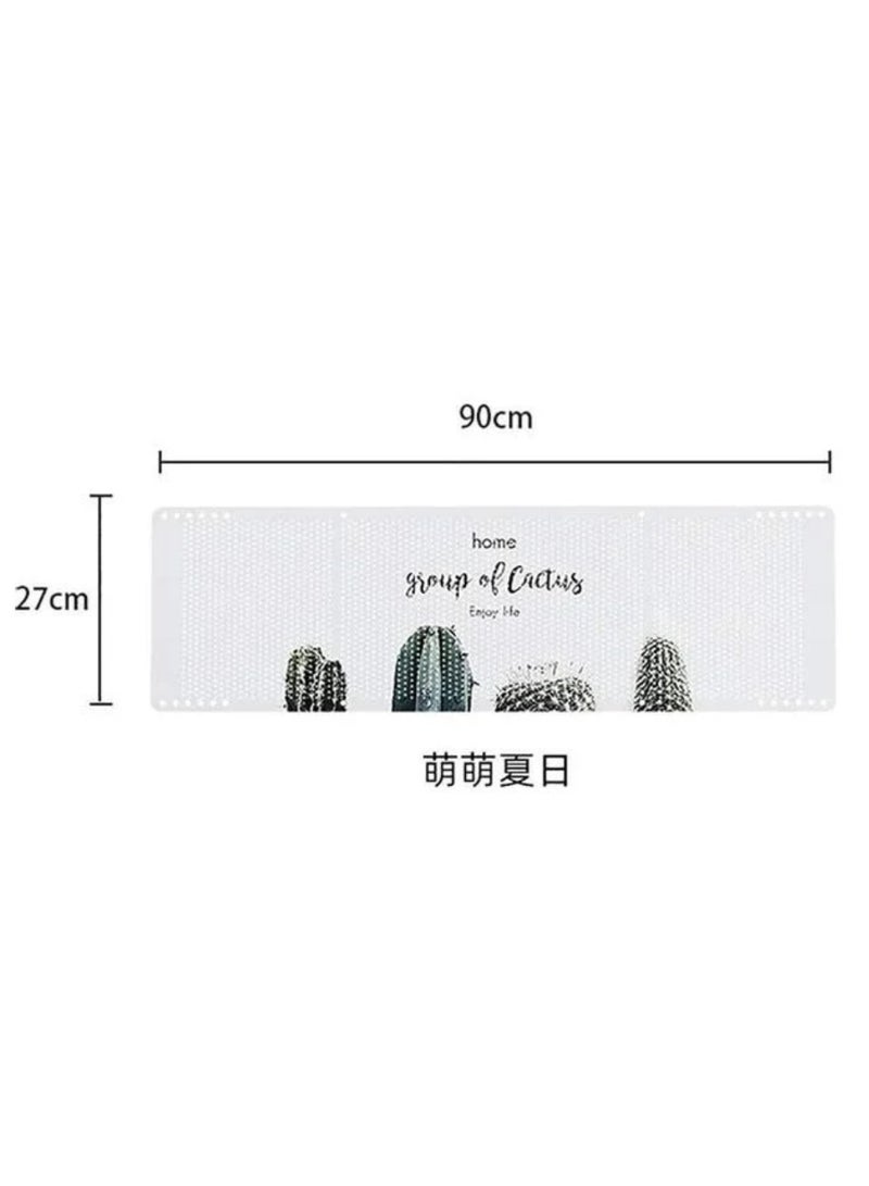 Adjustable Air Conditioner Wind Deflector Anti Direct Blowing Baffle J27 White/Grey