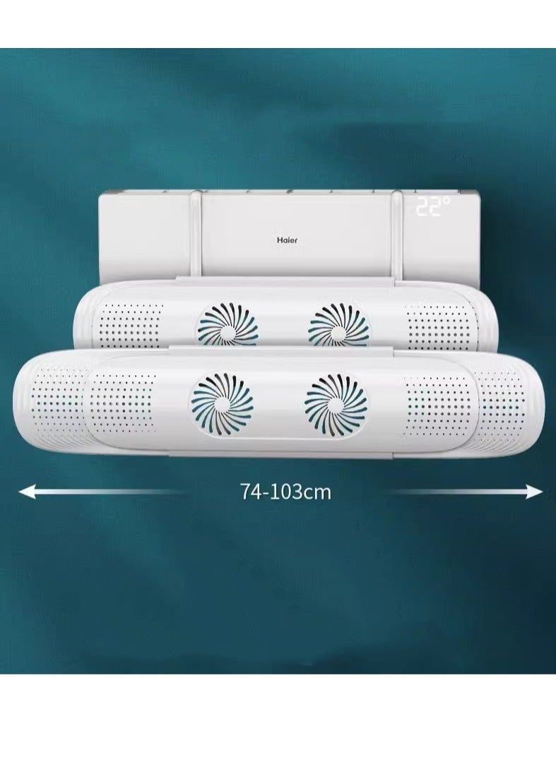 Air Conditioning Wind Deflector Anti Direct Blowing Adjustable Air Conditioning Wind Deflector Universal for Hanging