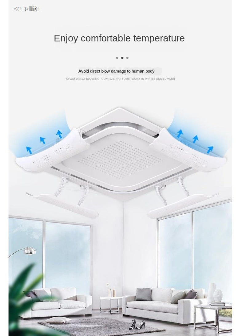 4 pieces of central air conditioner anti-direct blowing wind deflector*