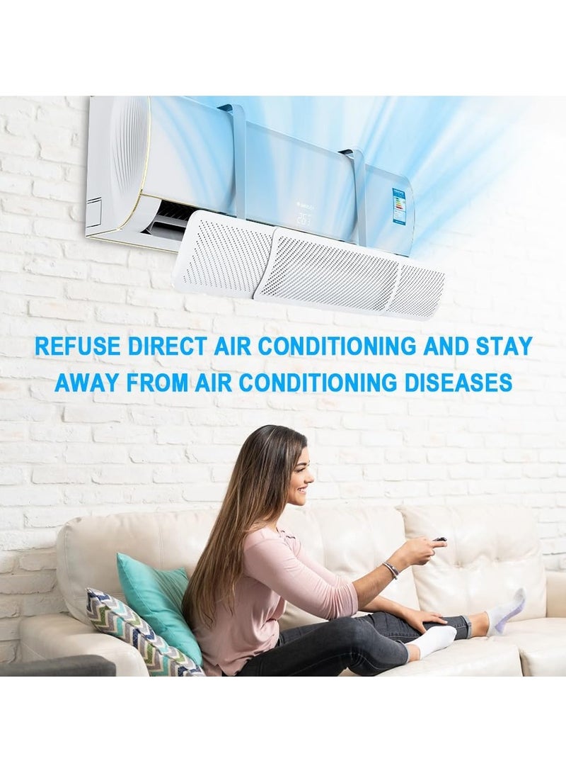 Air Conditioner Deflector, Necomi Adjustable AC air Deflector Suitable for Split air conditioners, 74-103cm Adjustable For Home Office Retractable Ac Windshield