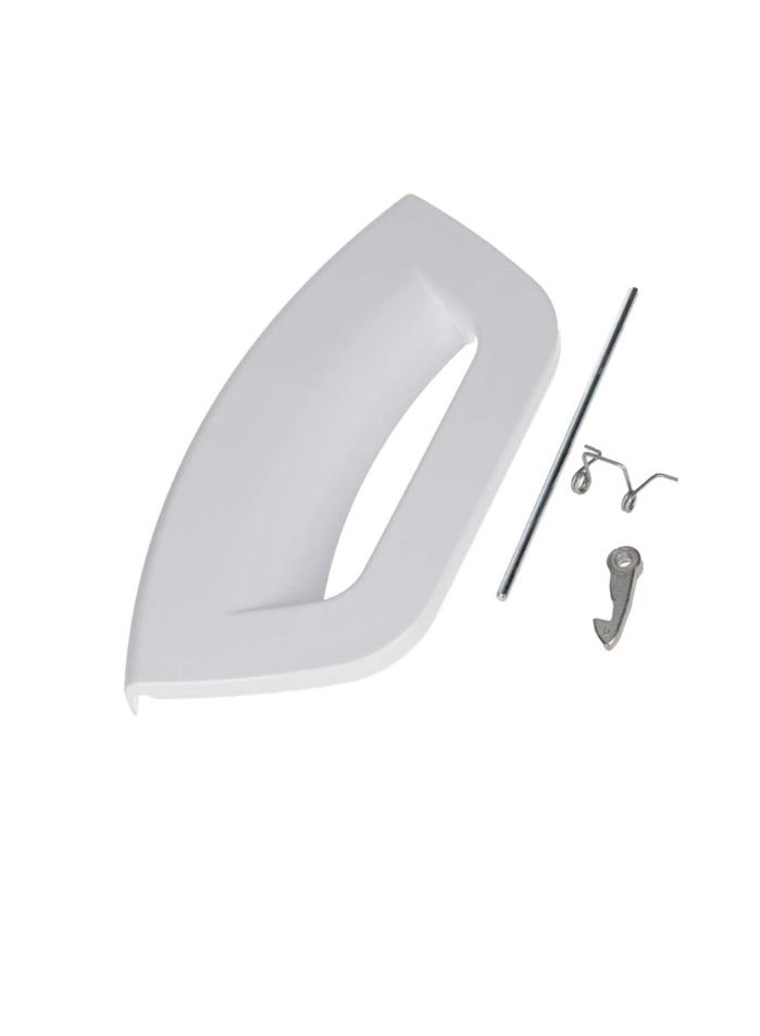 Plastic Door Handle Lever Kit for Hotpoint Futura Washing Machine/Washer Dryers (White, Alt to C00507932, C00285747)