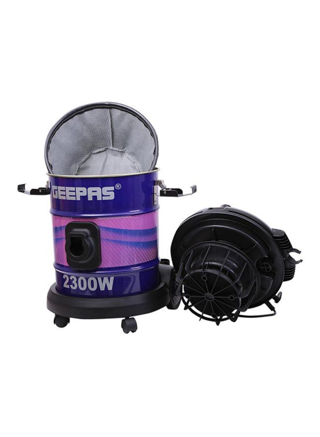 2-in-1 Blow and Dry Vacuum Cleaner - Portable Powerful Copper Motor | Comfortable Handle with Adjustable Suction Power | 21L Capacity - Dust Full Indicator 25 L 2300 W GVC2588 Purple/Pink/Silver