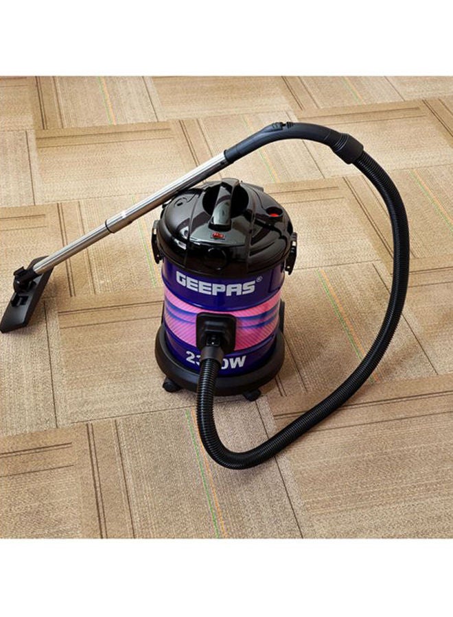 2-in-1 Blow and Dry Vacuum Cleaner - Portable Powerful Copper Motor | Comfortable Handle with Adjustable Suction Power | 21L Capacity - Dust Full Indicator 25 L 2300 W GVC2588 Purple/Pink/Silver
