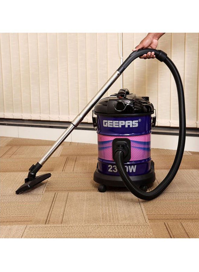 2-in-1 Blow and Dry Vacuum Cleaner - Portable Powerful Copper Motor | Comfortable Handle with Adjustable Suction Power | 21L Capacity - Dust Full Indicator 25 L 2300 W GVC2588 Purple/Pink/Silver