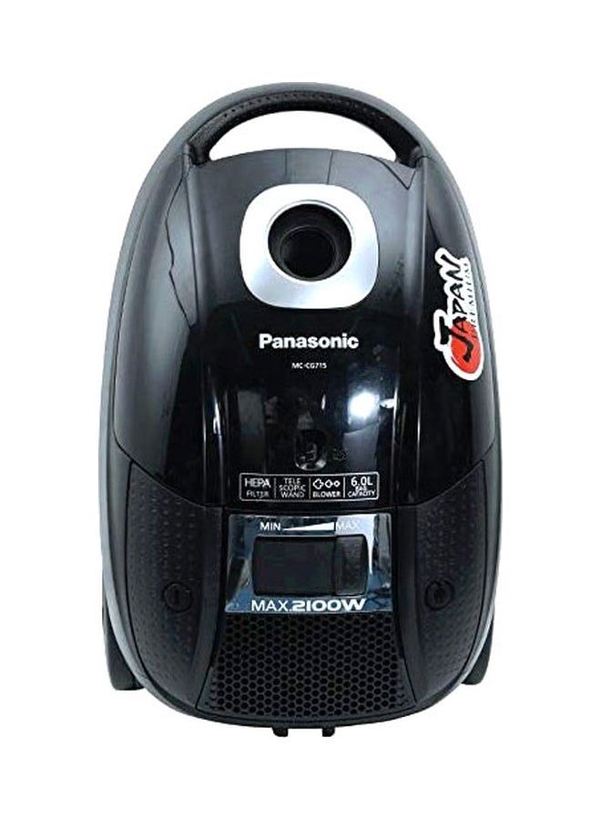 Canister Vacuum Cleaner 2100W 6 L 2100 W MCCG715K Black