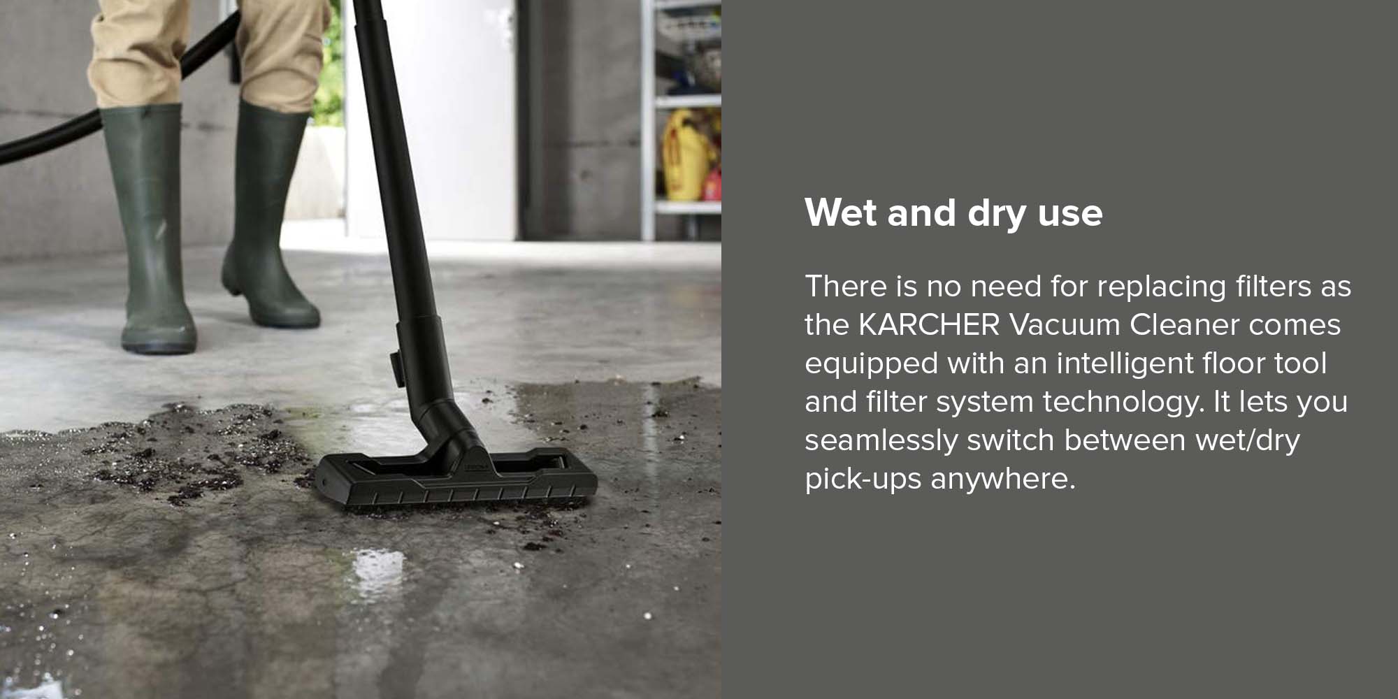 Wet And Dry Vacuum Cleaner 17 L 1000 W WD3 Premium Yellow/Silver/Black
