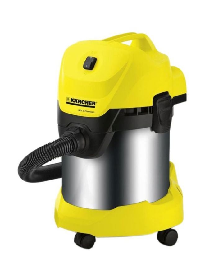 Wet And Dry Vacuum Cleaner 17 L 1000 W WD3 Premium Yellow/Silver/Black