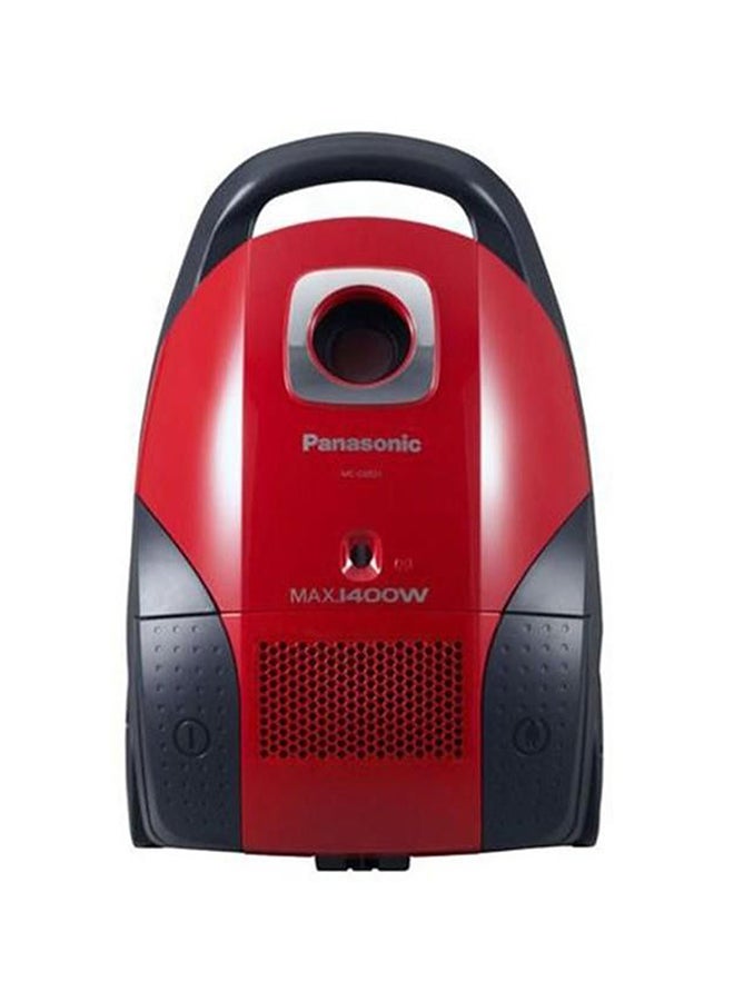 Vacuum Cleaner With 4L Dust Bag 1400W 14 L 1400 W MC-CG520R747 Red/Black