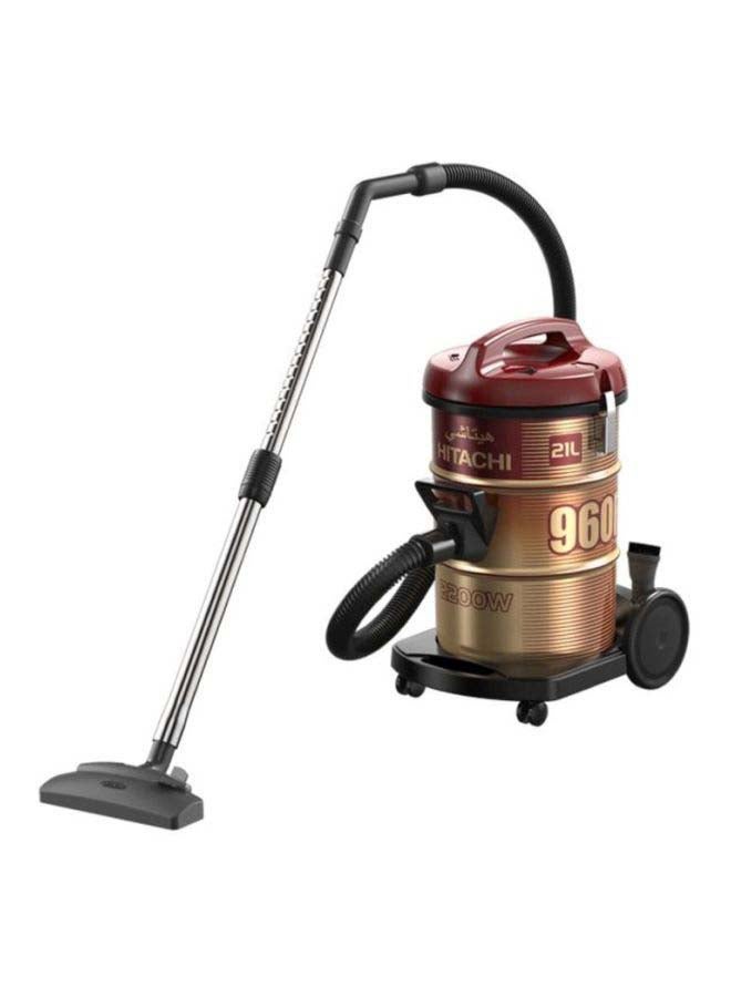 Canister Vacuum Cleaner 21 L 2200 W CV960F Red/Gold/Black