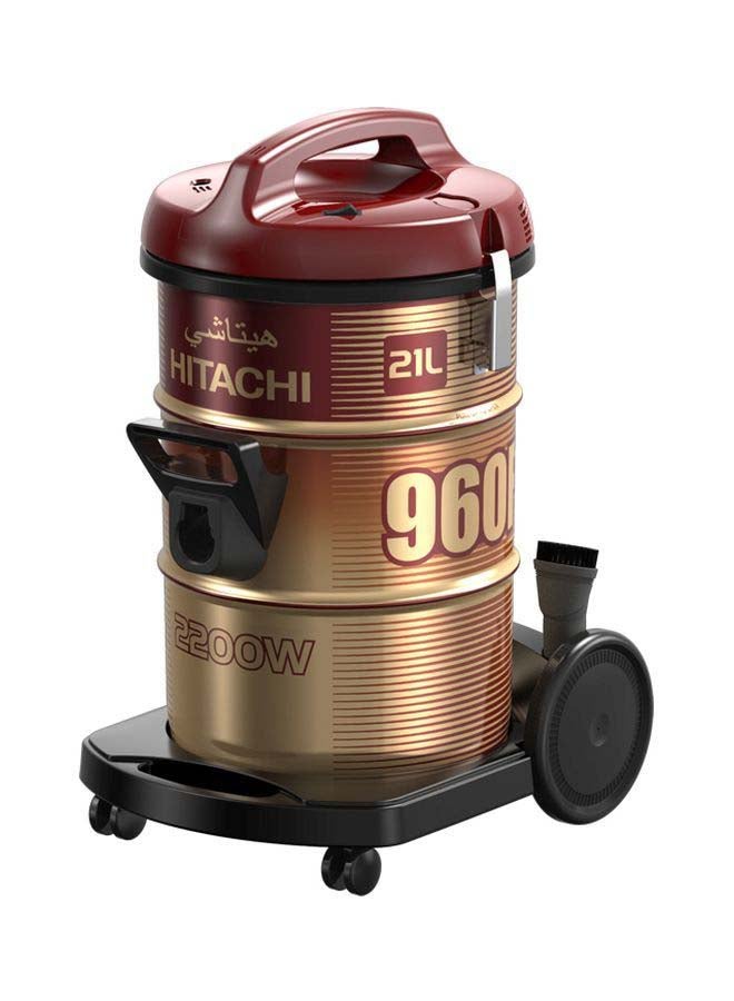 Canister Vacuum Cleaner 21 L 2200 W CV960F Red/Gold/Black