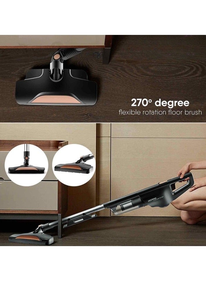 DX600 Handheld Vacuum Cleaner 2 in 1 800ml Large Capacity Dust Bin 15kPa Suction Power Stainless Steel Filter 4 Layers HEPA Filter Updated Version