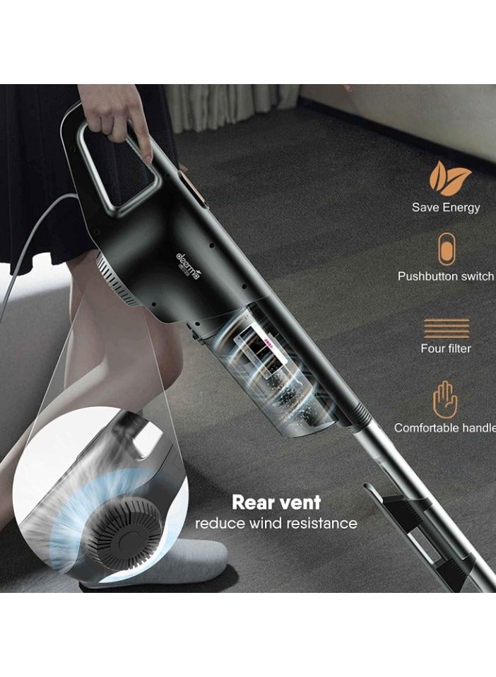DX600 Handheld Vacuum Cleaner 2 in 1 800ml Large Capacity Dust Bin 15kPa Suction Power Stainless Steel Filter 4 Layers HEPA Filter Updated Version