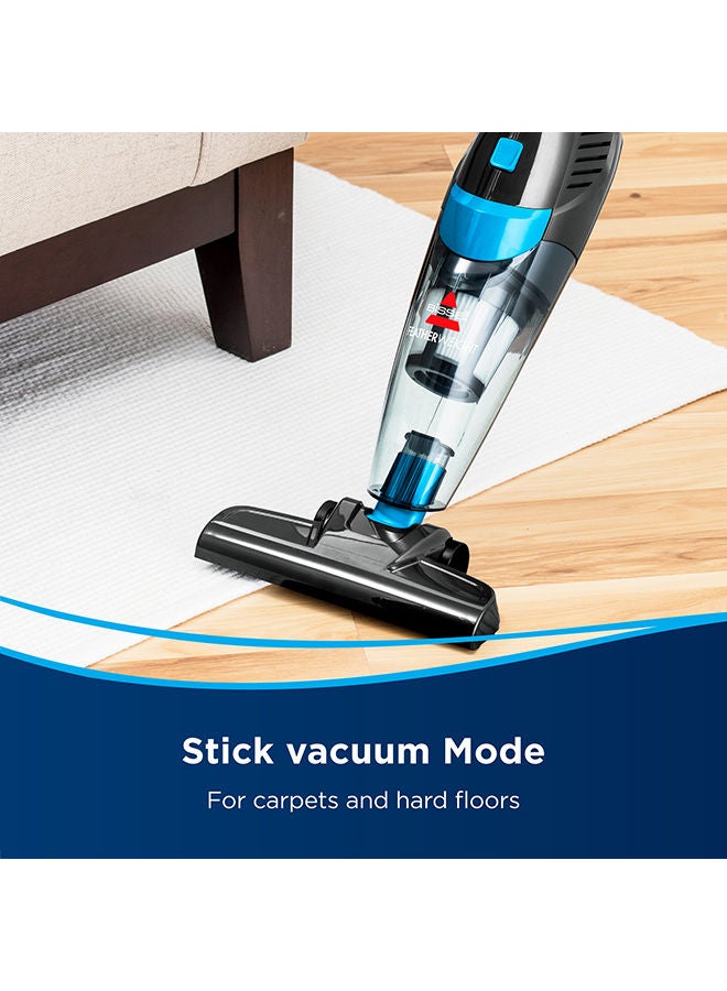 2-in-1 multi-purpose vacuum cleaner for carpets, hard floors and stairs 0.5 L 450 W 2024E Black/Titanium/Blue