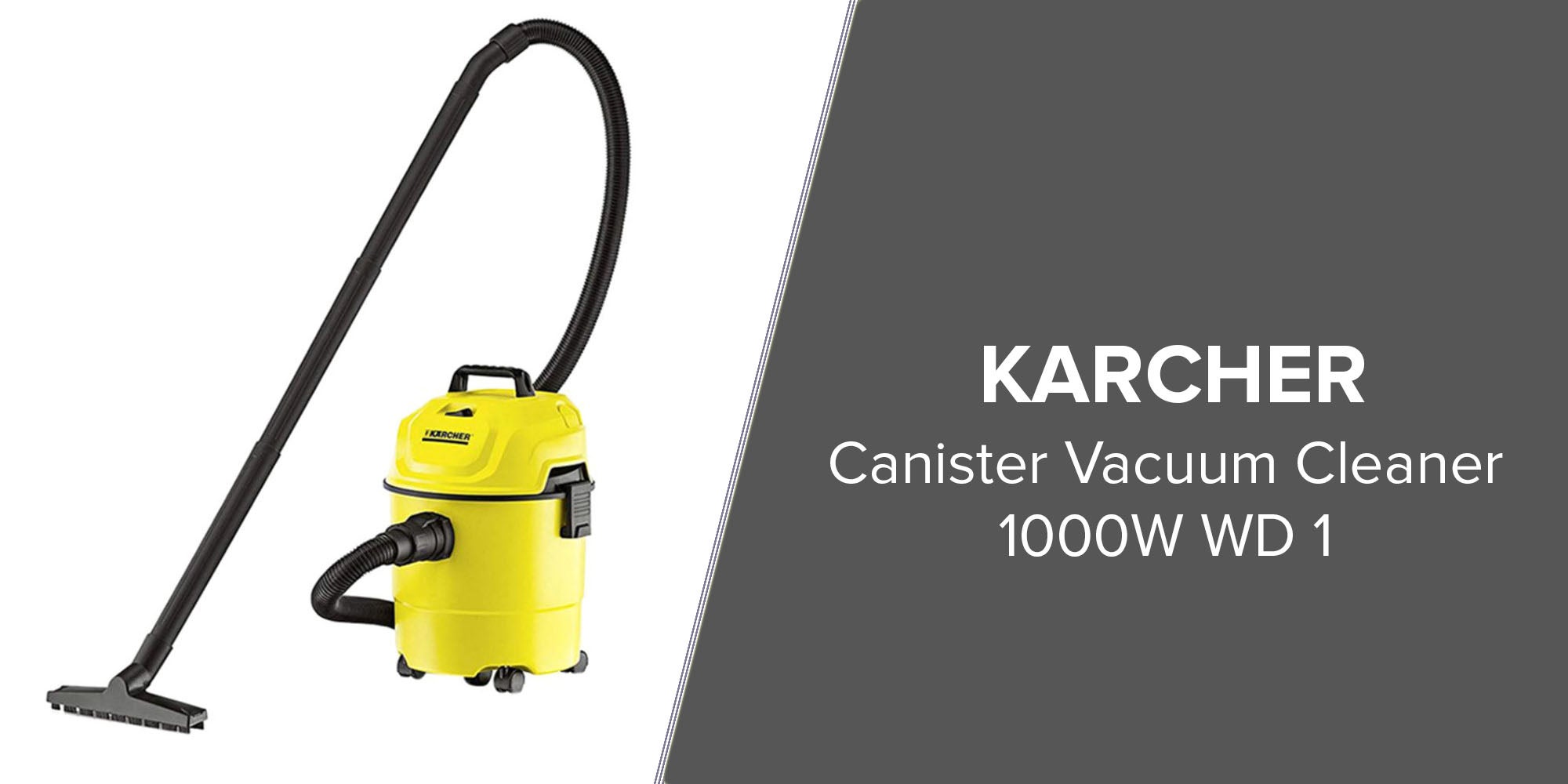 Canister Vacuum Cleaner 1000W 15 L 1000 W WD 1 Yellow/Black/Silver