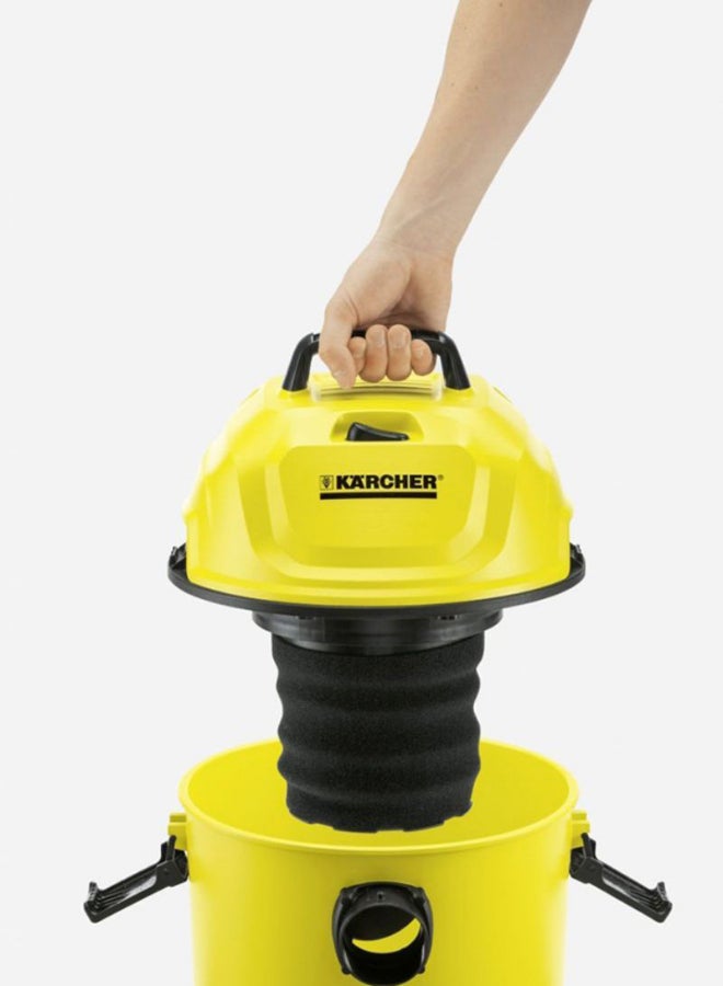 Canister Vacuum Cleaner 1000W 15 L 1000 W WD 1 Yellow/Black/Silver