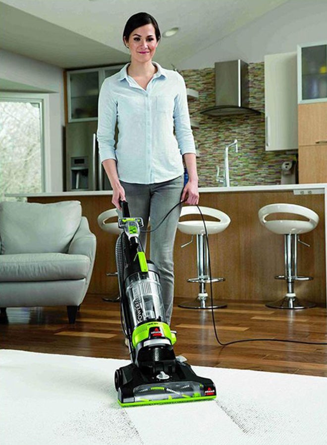 PowerForce Helix Turbo Rewind Upright Vacuum Cleaner: Powerful Suction for Deep Cleaning, Versatile 5-Height Adjustment, Dual Edge Cleaning, Efficient Dust Removal, Convenient Design for Carpets and Hard Floors 1100 W 2261E Green/Black