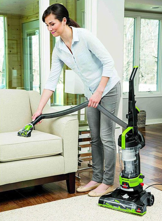 PowerForce Helix Turbo Rewind Upright Vacuum Cleaner: Powerful Suction for Deep Cleaning, Versatile 5-Height Adjustment, Dual Edge Cleaning, Efficient Dust Removal, Convenient Design for Carpets and Hard Floors 1100 W 2261E Green/Black