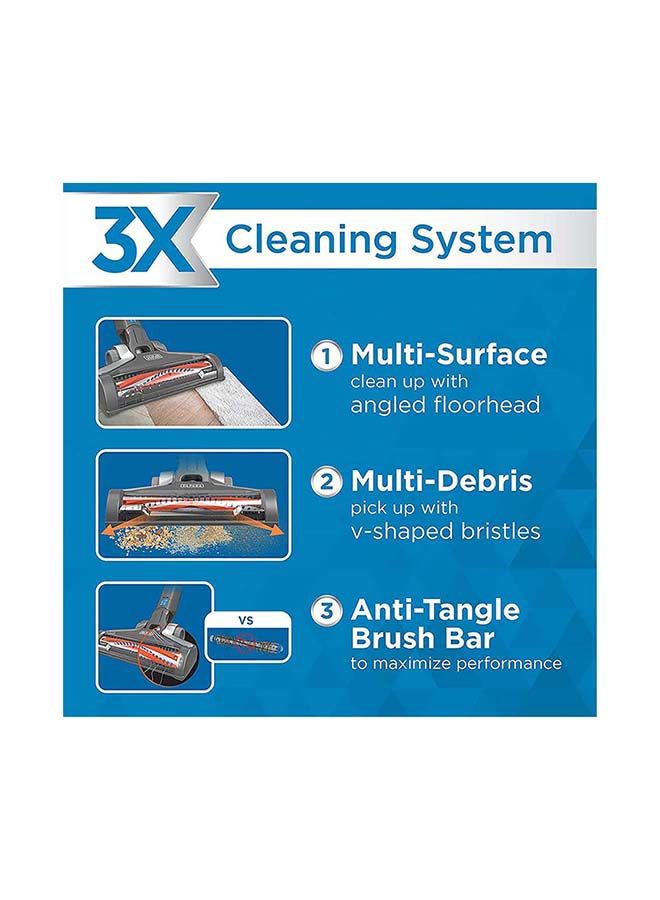 Cordless Stick Vacuum Cleaner, 36V, 4-in-1, 2.0Ah Lithium-Ion Battery, 40AW Suction, 750ml Dust Bowl, 80% Carpet Pickup, Anti-Tangle Beater, PowerSeries Extreme, 750 ml BHFEV362D-GB Blue/Grey