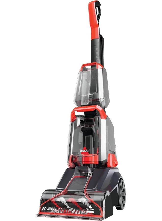 Upright Carpet Washer Turbo Clean Power Brush Deep Cleaner: Powerful Cleaning Performance for Carpets and Area Rugs 2.36 L 600 W 2889K Black/Red/Clear