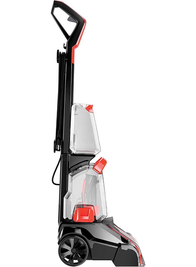 Upright Carpet Washer Turbo Clean Power Brush Deep Cleaner: Powerful Cleaning Performance for Carpets and Area Rugs 2.36 L 600 W 2889K Black/Red/Clear