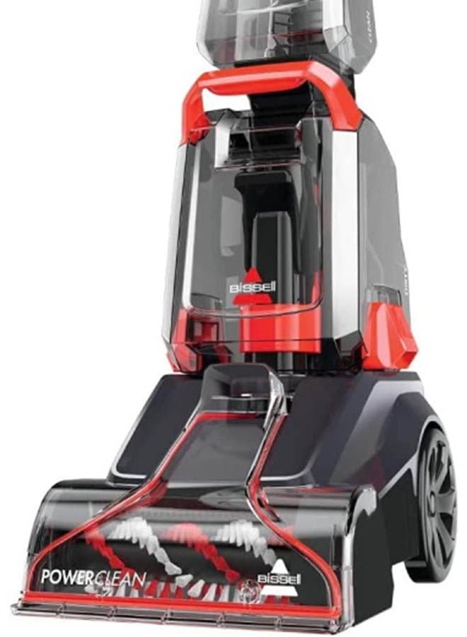 Upright Carpet Washer Turbo Clean Power Brush Deep Cleaner: Powerful Cleaning Performance for Carpets and Area Rugs 2.36 L 600 W 2889K Black/Red/Clear