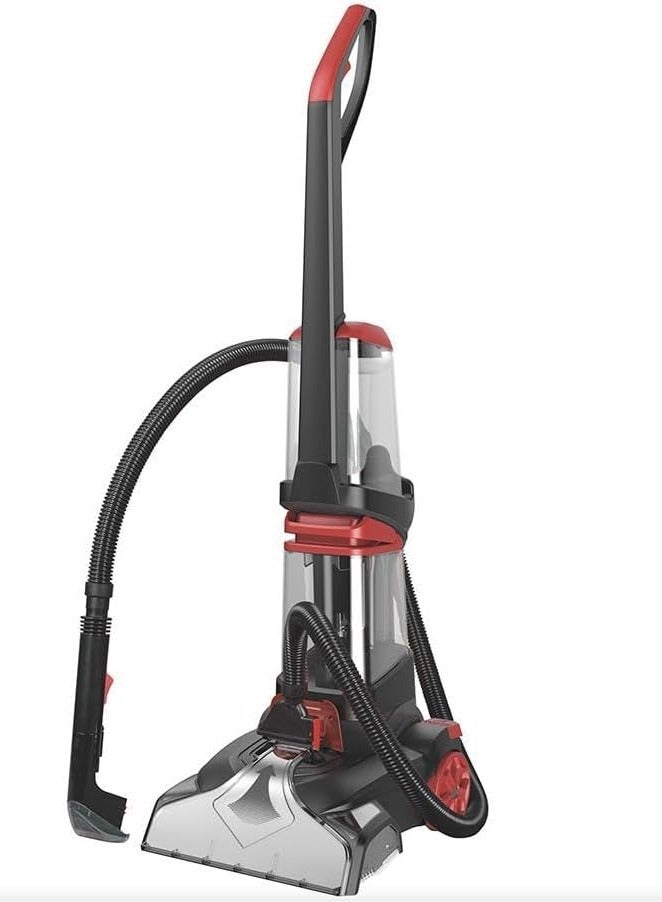 DSP High Power upright 800W Carpet Vacuum Cleaner with Heat Function Steam Vacuum Cleaner for Carpet and Sofa with Multiple Usage Scenarios TURBO Multi-usage Vacuum Cleaner KD2042. (Red/Black)