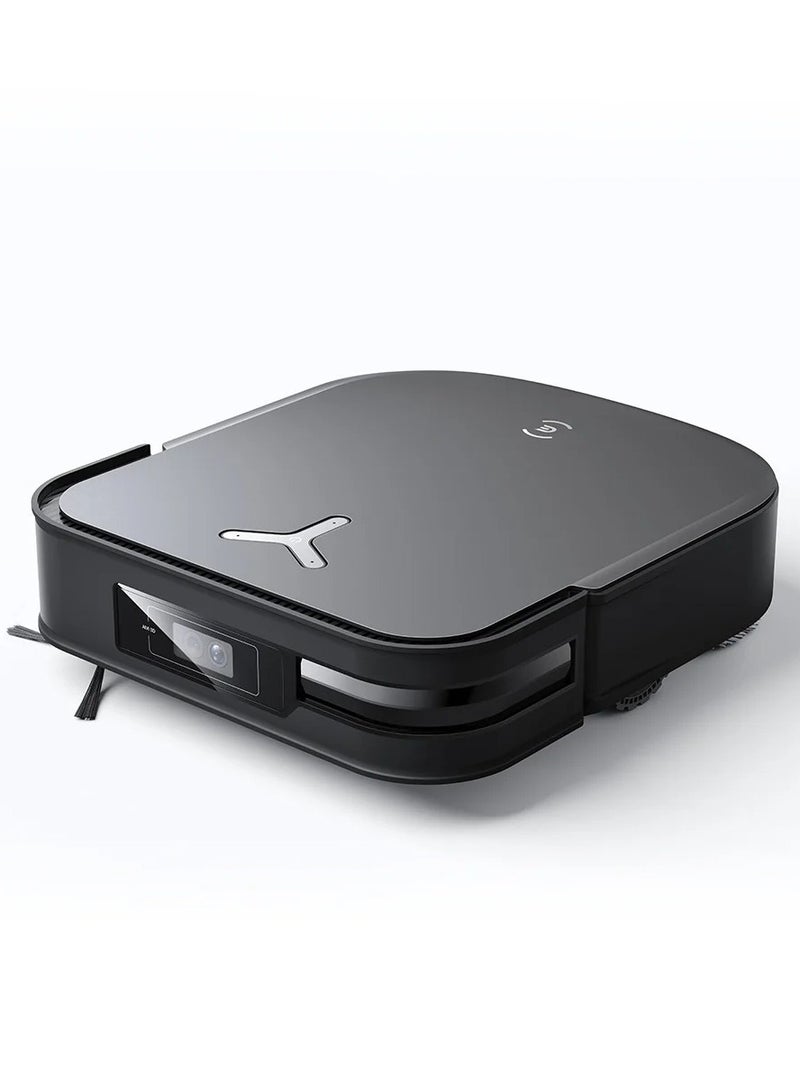 Deebot X2 Omni Wet and Dry Robot Vacuum Cleaner and Mop with Auto Empty and Auto Clean Station, Powerful 8000Pa Suction with 15mm Auto Lift Mopping, LIDAR and Hot Water Mop Washing 4 L 45 W X2 OMNI Black