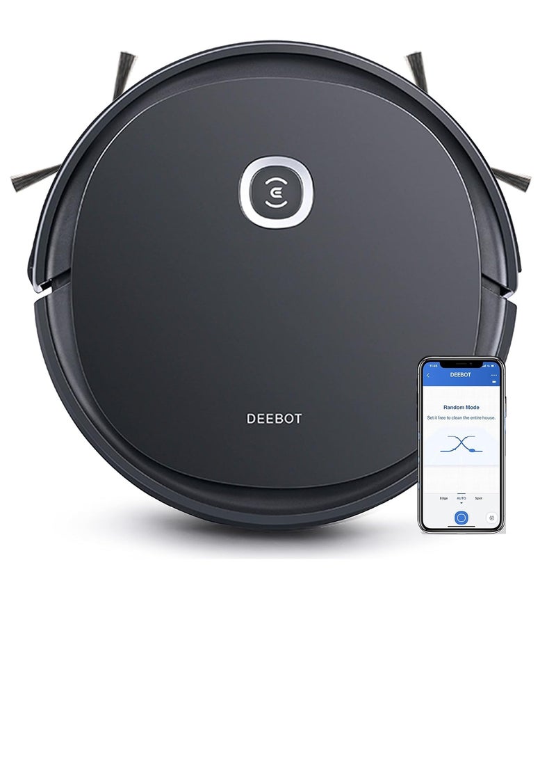 DEEBOT U2 PRO 2-in-1 Robotic Vacuum Cleaner with Mopping, Strong Suction, Smart App Enabled, Google Assistant & Alexa 400 ml 26 W DGN22-74 Black