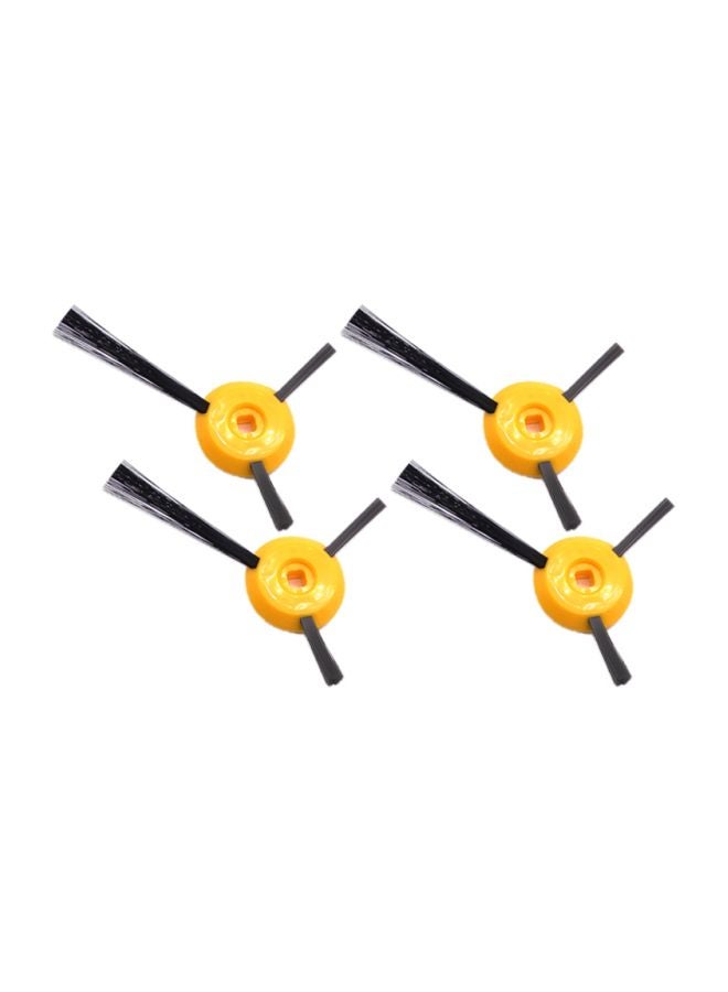 4-Piece Replacement Side Brush For Shark Vacuum Cleaner H24301-10 Yellow/Black