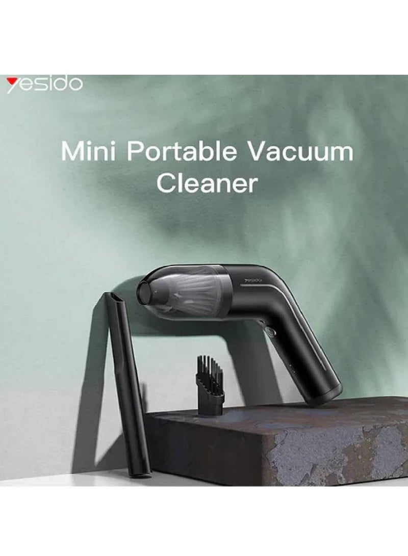 Portable Cordless Handheld Vacuum Cleaner, 6000PA Strong Suction, 60W Rechargable, Dry Use