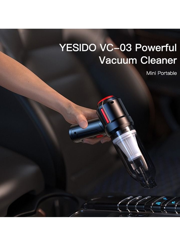 Wireless Portable Mini Vacuum Cleaner With Accessories